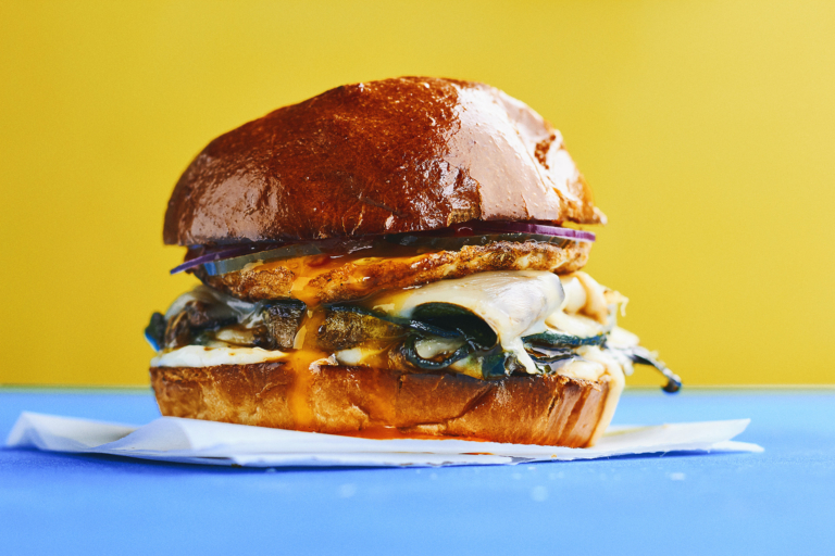 Squash og ost burger Kig mig i øjnene og sig du savner en bøf
